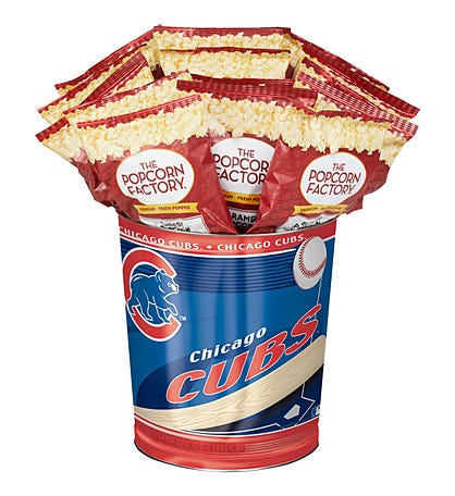 Chicago Cubs 3-Flavor Popcorn Tins